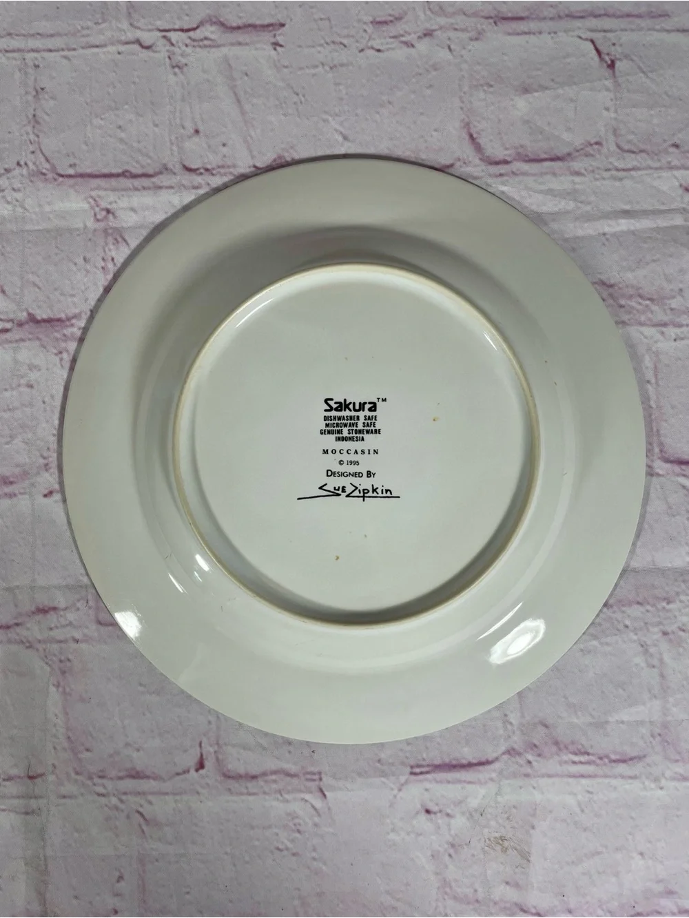 Vintage Sakura Moccasin Sue Zipkin Southwestern Stoneware Salad Plate Set of 2